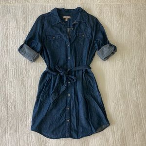 Banana Republic Chambray Shirt Dress